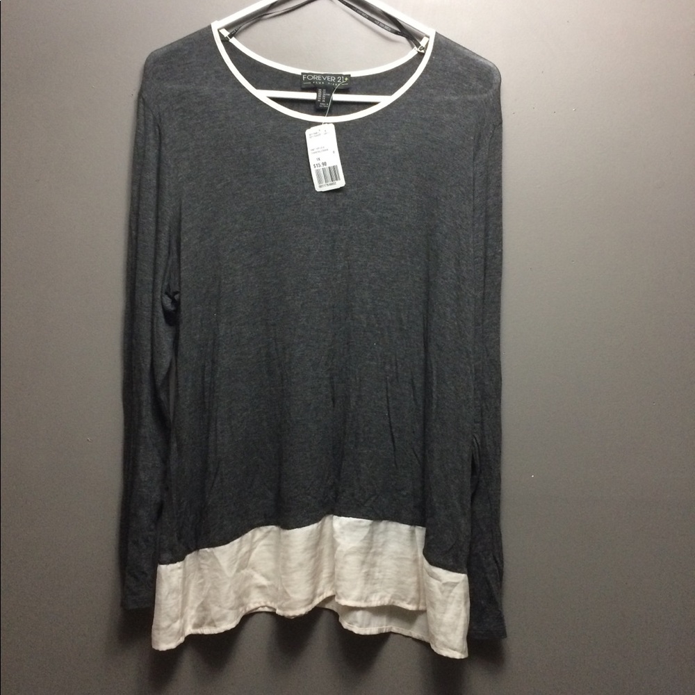 Sheer shirt gray